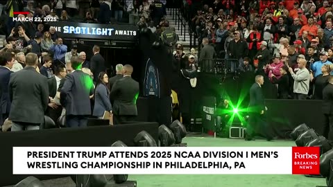 BREAKING NEWS: Crowd Goes Wild As Trump Arrives At The NCAA Division I Men’s Wrestling Championship