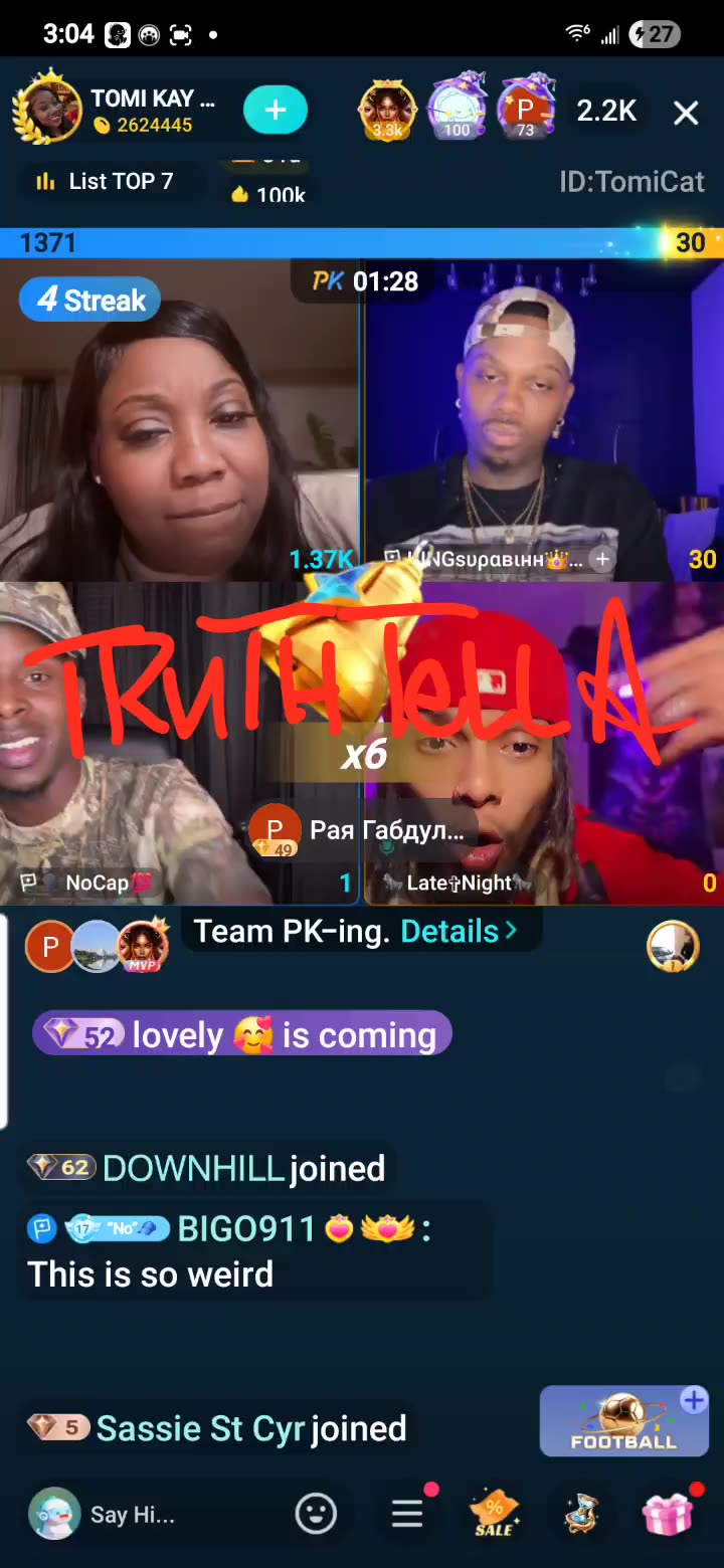 QUEEN TOMIKAY 3RD SHIFT TEACAP & TEAM PK WITH LIYAH, STORM, DREBABY, DAREALSUPABIHH & MORE