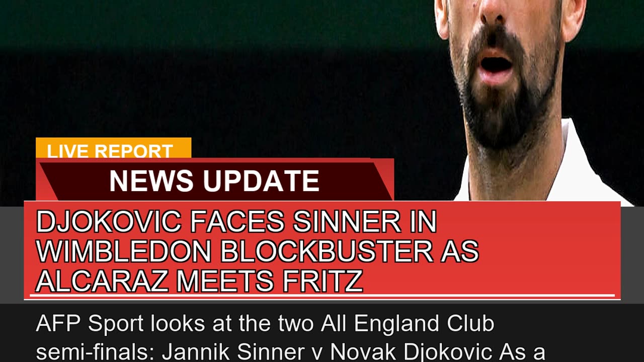 Djokovic Faces Sinner in Wimbledon Blockbuster as