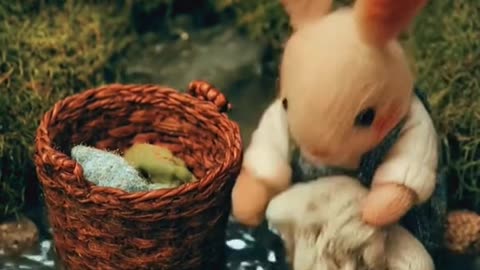 A cute rabbit animation