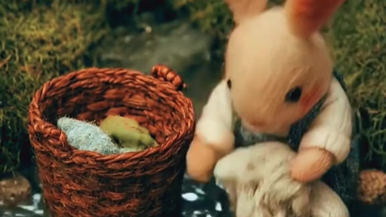 A cute rabbit animation