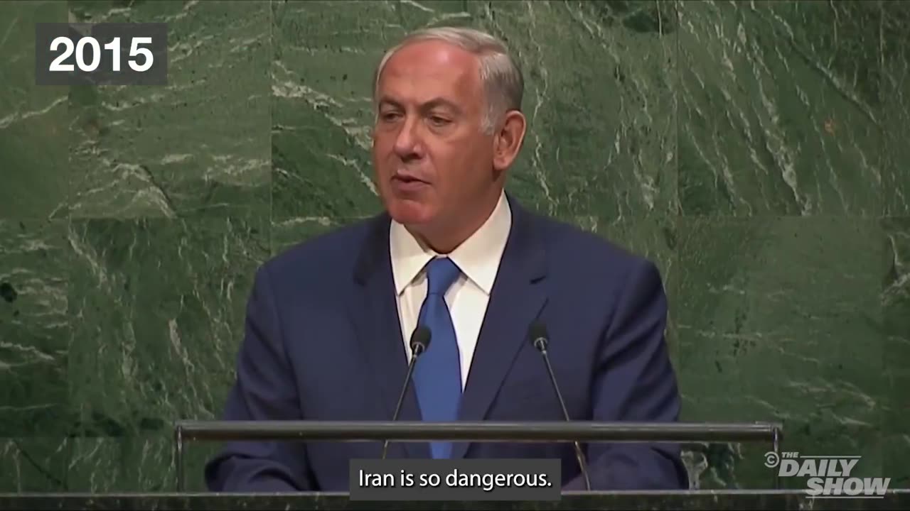 Netanyahu from 1995 to 2025 repeatedly declaring Iran is about to bomb Israel...