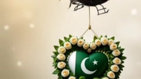 "Pakistan Zindabad | Animated Flag & Wreath Helicopter Ad"