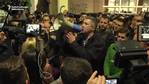 Antigovernment Protesters Invade State TV Station