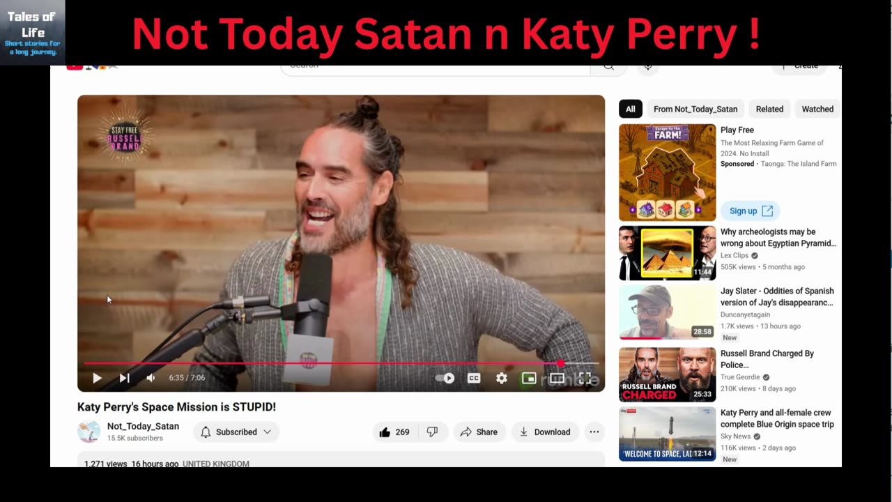 Not Today Satan n Katy Perry