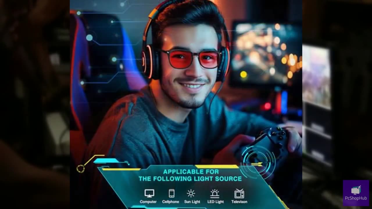 WINTOO Sleep Glasses with Red Lens - 99.9% Blue Green Blocking for Computer, Gam