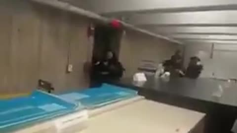 Brown University Active Shooter Training Drill 'Shelter In Place' Scene...