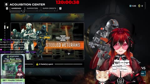 [LIVE] Helldivers 2 Community Night || Goth Vampire Femboy Vtuber