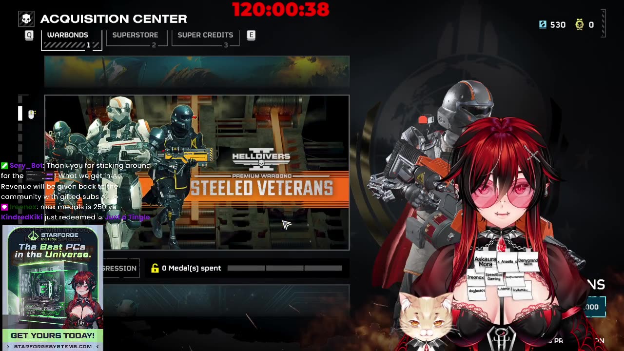 [LIVE] Helldivers 2 Community Night || Goth Vampire Femboy Vtuber