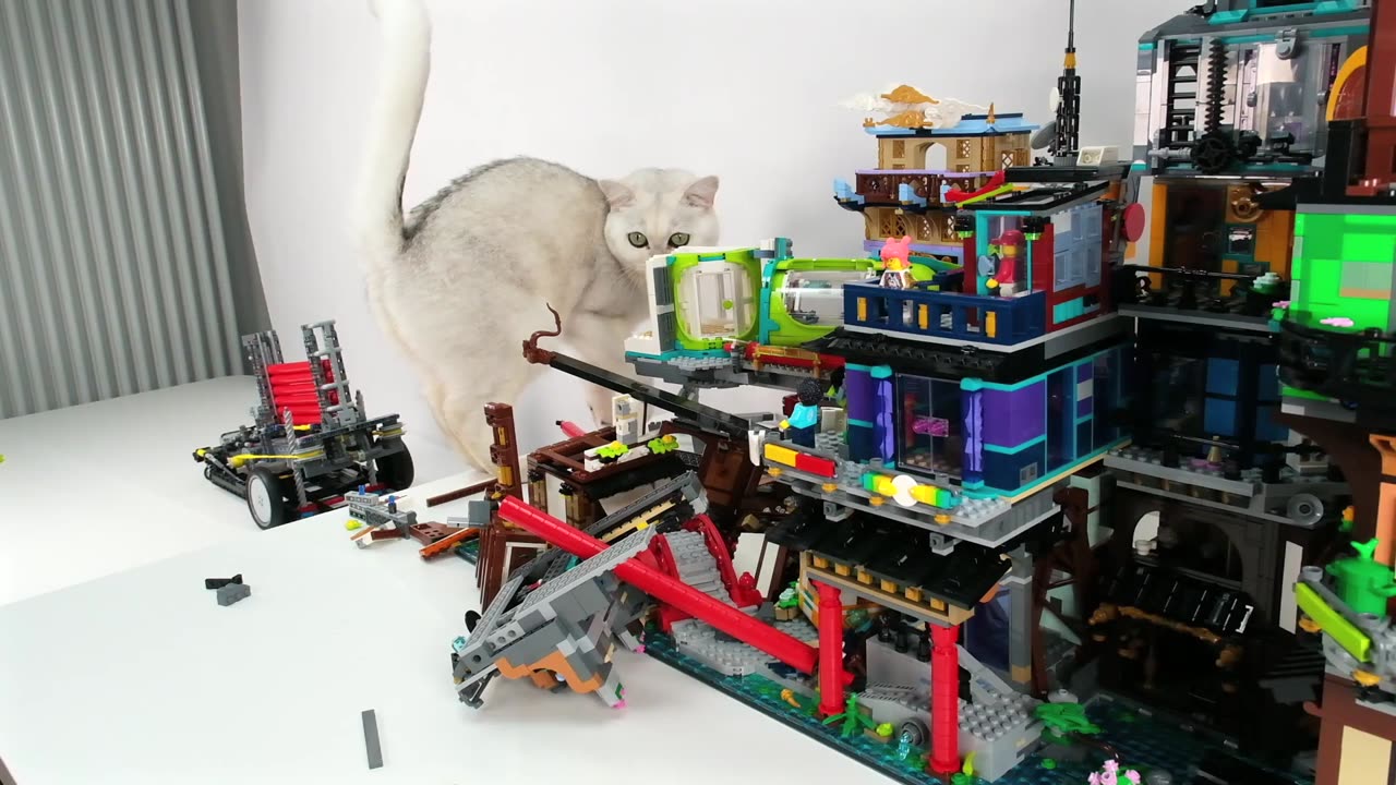 Destroying a Lego City
