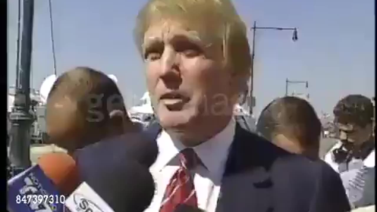 Trump right after the planes hit the twin towers
