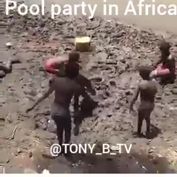 Pool party in Africa