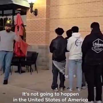 American patriot see Muslims praying to Allah in streets of Texas. Do you agree with him