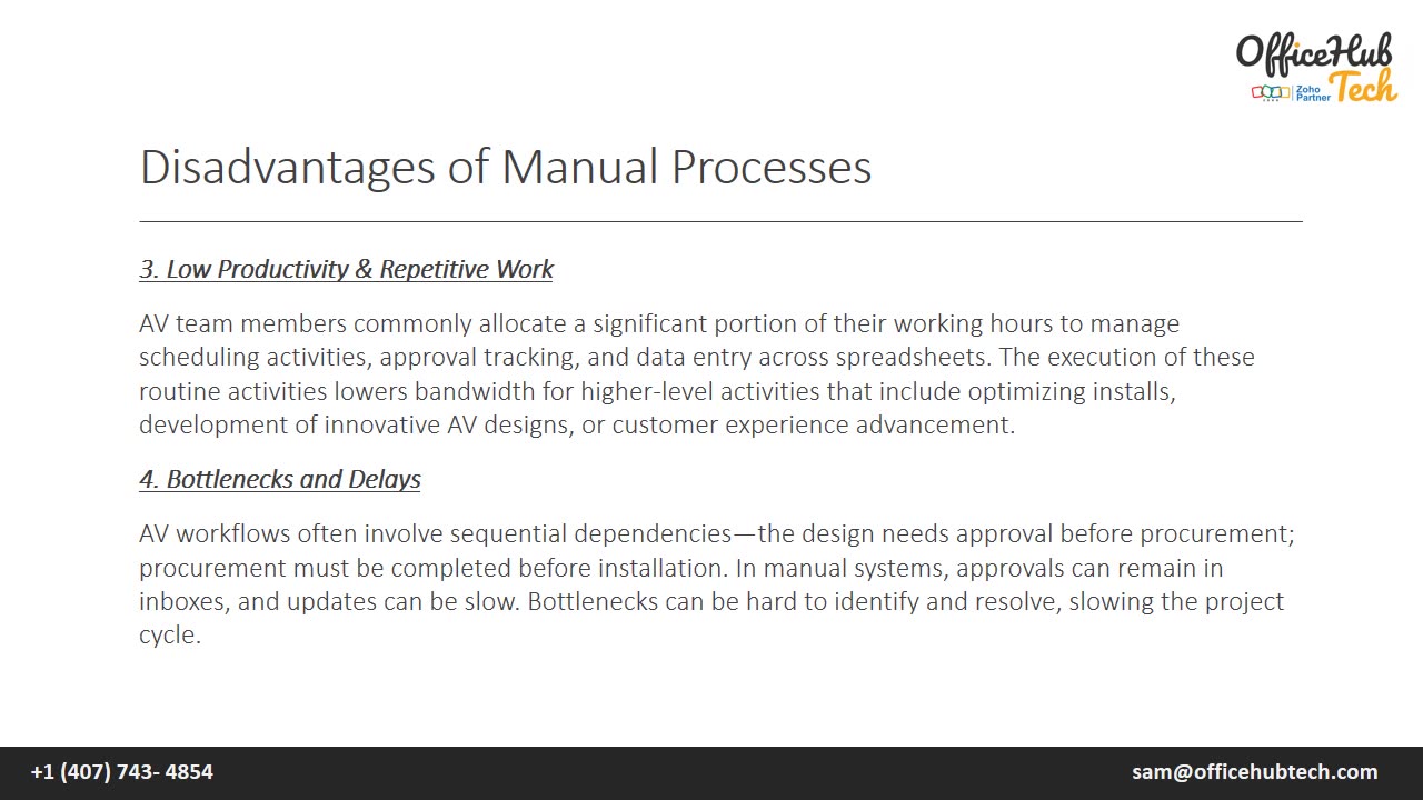 Automate AV Project Workflows with AI Agents & Zoho Integration
