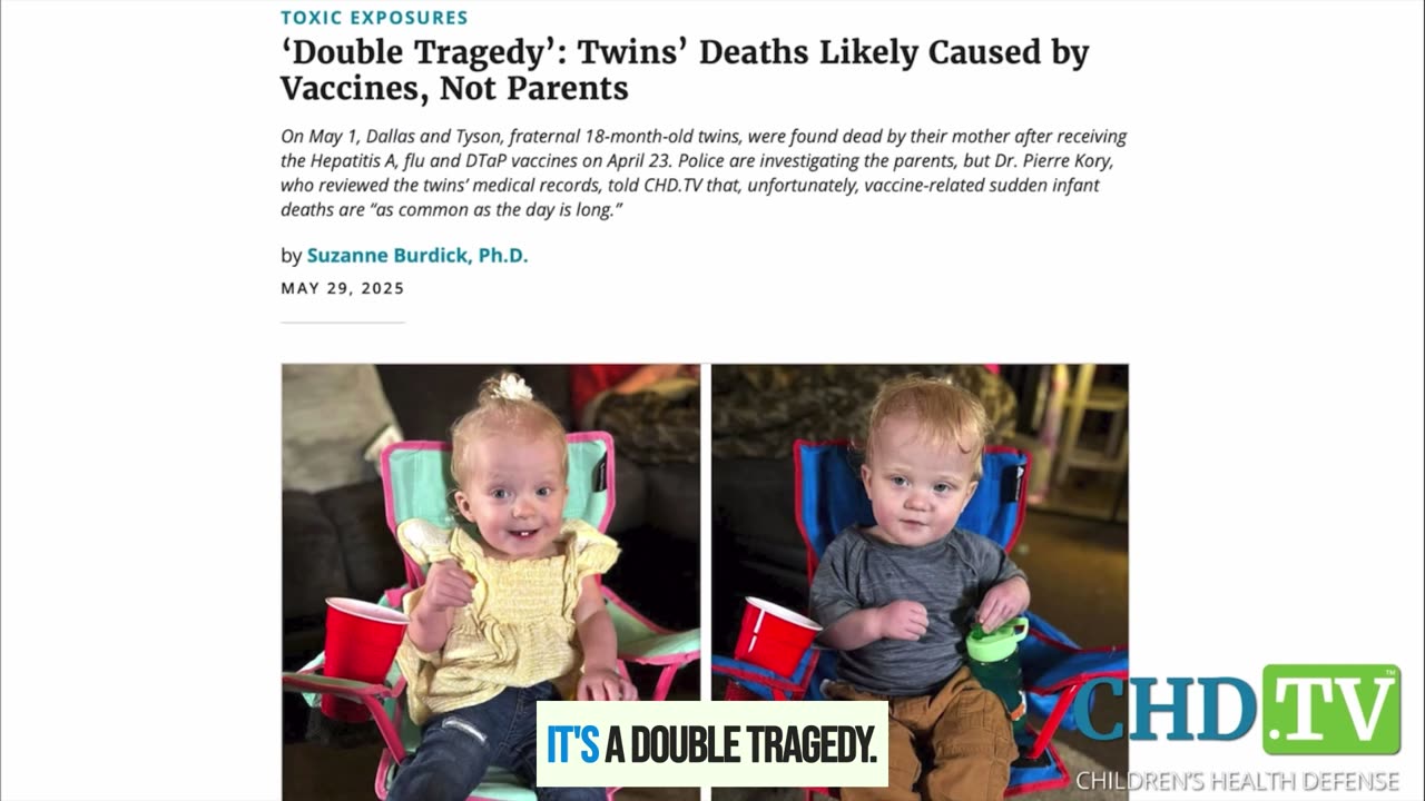 🚨Twin toddlers DIE a week after receiving three vaccines…
