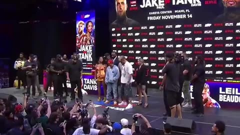 Gervonta Davis vs Jake Paul FULL HEATED Miami Press Conference & Face Off