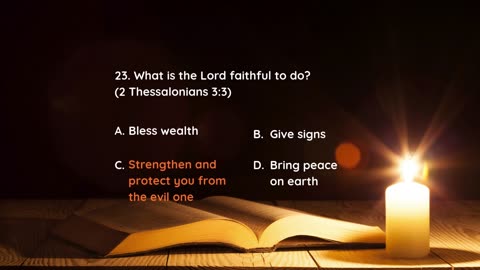 Bible Quiz Second Thessalonians 30 NIV questions