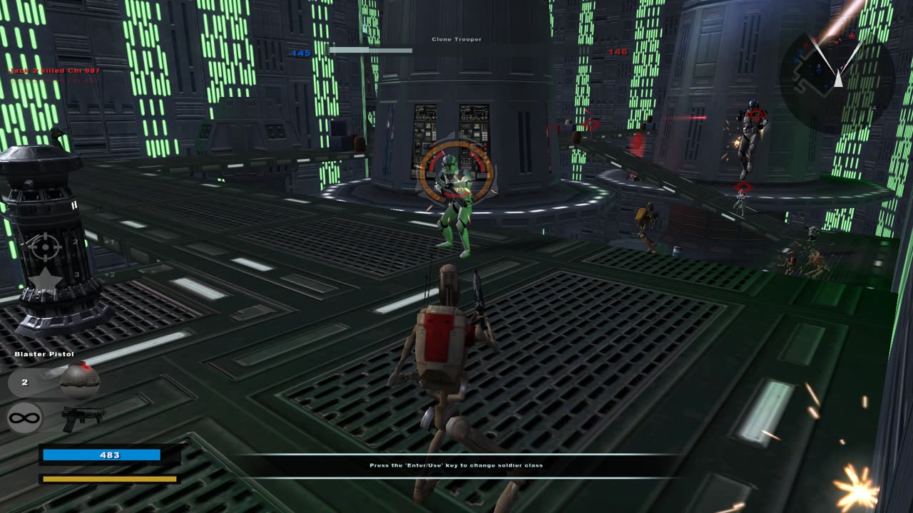 Star Wars Battlefront II 2005: Instant Action Conquest Death Star CIS Gameplay