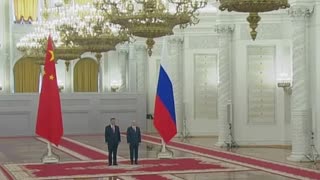 Comienzan en el Kremlin las conversaciones entre Vladimir Putin y el Presidente chino Xi Jinping