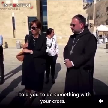 ✝🇮🇱Guardia israeliana dice all’abate cattolico di nascondere la sua croce