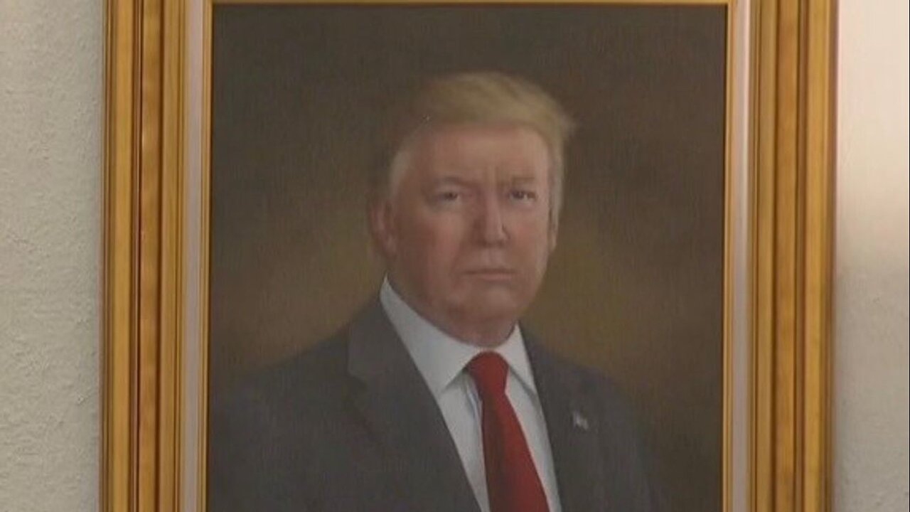 Trump demands blue state governor remove 'purposefully distorted' portrait