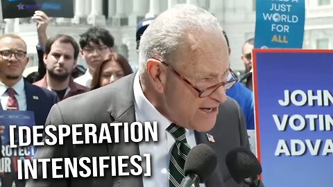 Schumer spits COMPLETE BULLSH*T while the sheep in the back nod in agreement