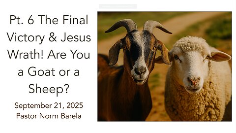 Pt. 6 The Final Victory & Jesus Wrath! Are You a Goat or a Sheep?