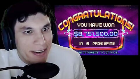 Streamer wins $8.7 MILLION during gambling stream