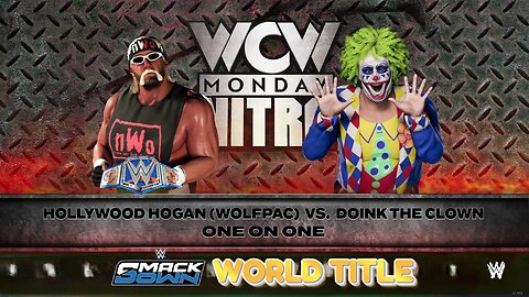 WWE 2k24 Hulk Hogan(c) vs Doink SmackdownWorldTitle