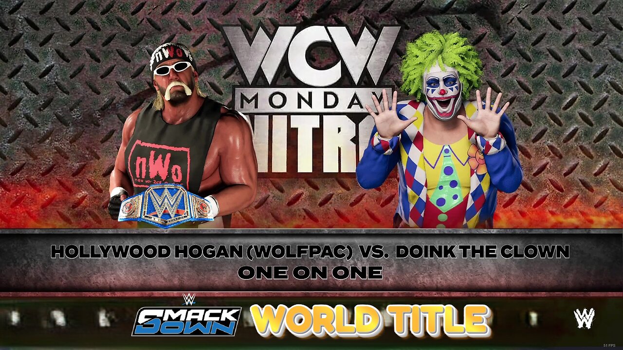 WWE 2k24 Hulk Hogan(c) vs Doink SmackdownWorldTitle