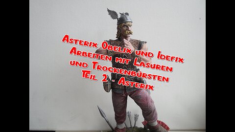 Asterix Obelix Idefix preshading und Bemalung vom Schwert Teil 1