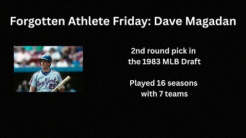 Forgotten Athlete Friday #184: Dave Magadan