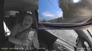 Alquila un auto y choca por mirar el celular