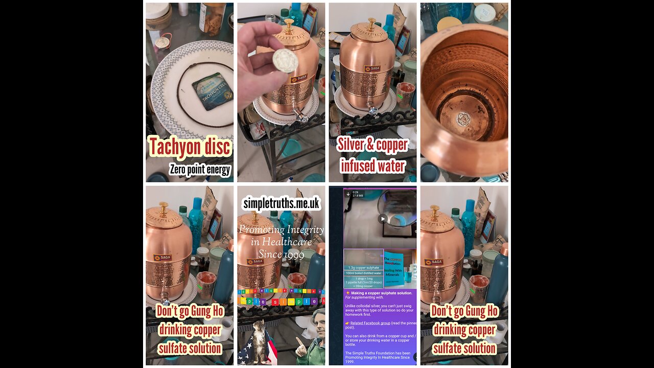 Copper drinking vessels for health