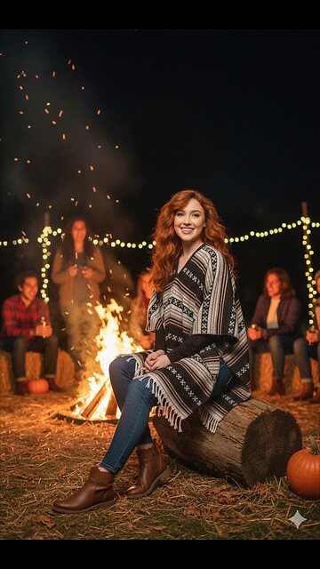 🧡 BROWN 🧡Sharpshooter Clint Eastwood Style Western Party Poncho🧡