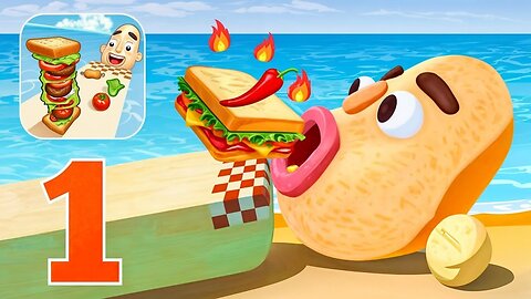 Sandwich Runner - Gameplay Walkthrough Part 1 - Level 1-10 (iOS, Android)