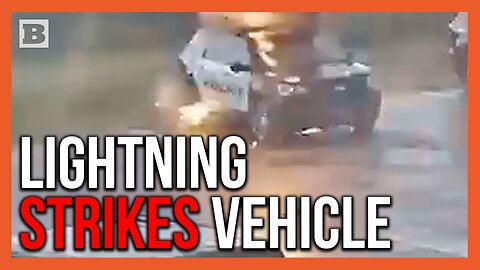 Lightning Bolt Strikes Police Vehicle in Oklahoma