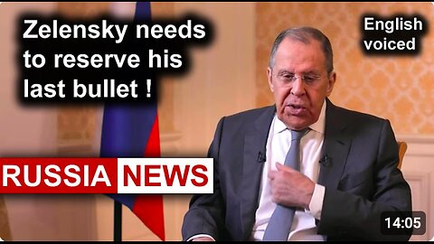 Selenskyj must save his last bullet! Lavrov