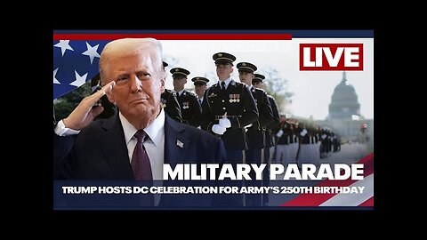 Live: DC military parade on Trump’s birthday | Raw, unanchored coverage