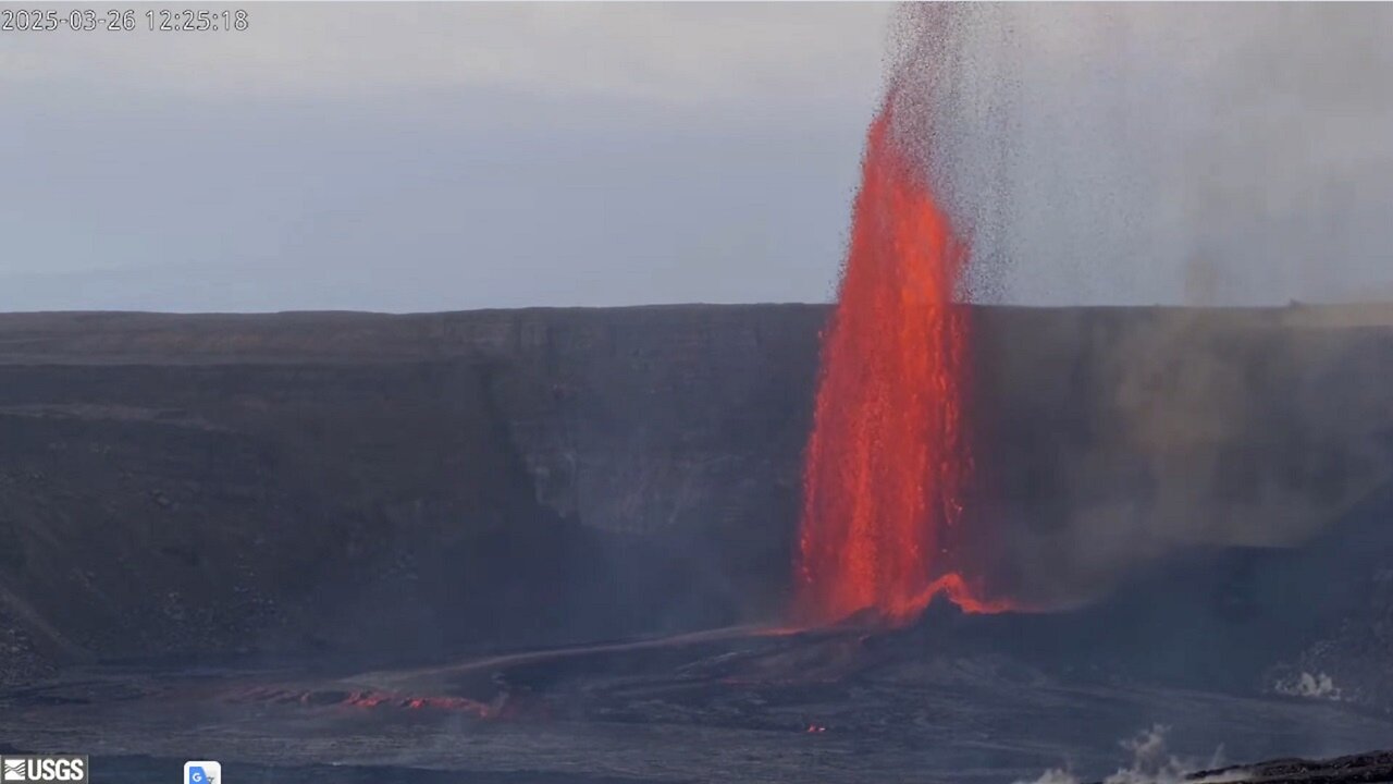 Massive Lava Fountains At Kīlauea - Severe Weather In The Pacific Northwest With Heavy Mountain Snow