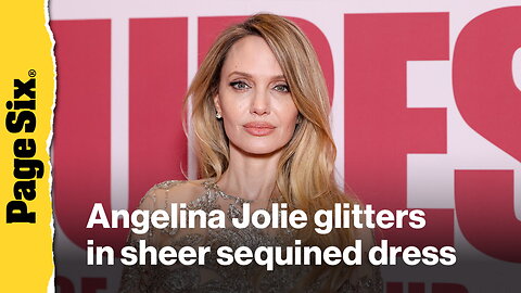 Angelina Jolie glitters in sheer sequined dress at 'Couture' premiere