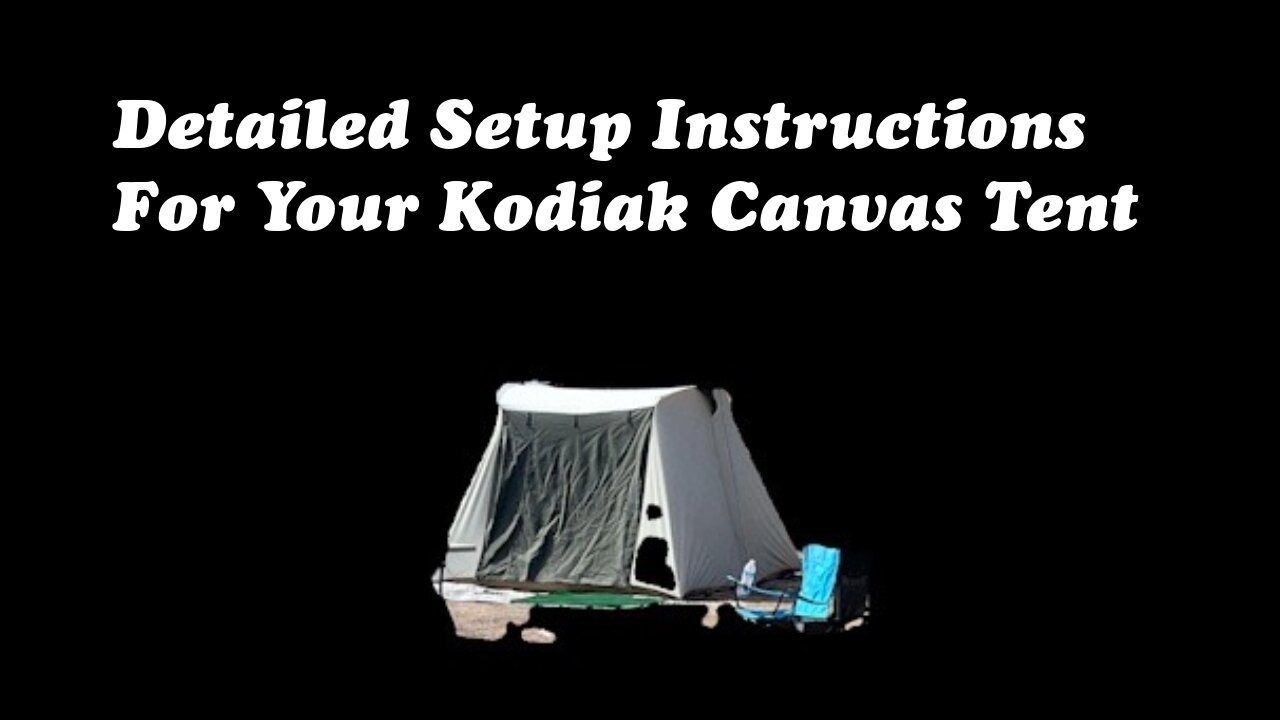 Quick and Easy Kodiak Canvas Tent Setup #kodiaktent