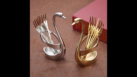 Elegant Swan Shaped Fork Holder_ Fashion, Unique & Classic