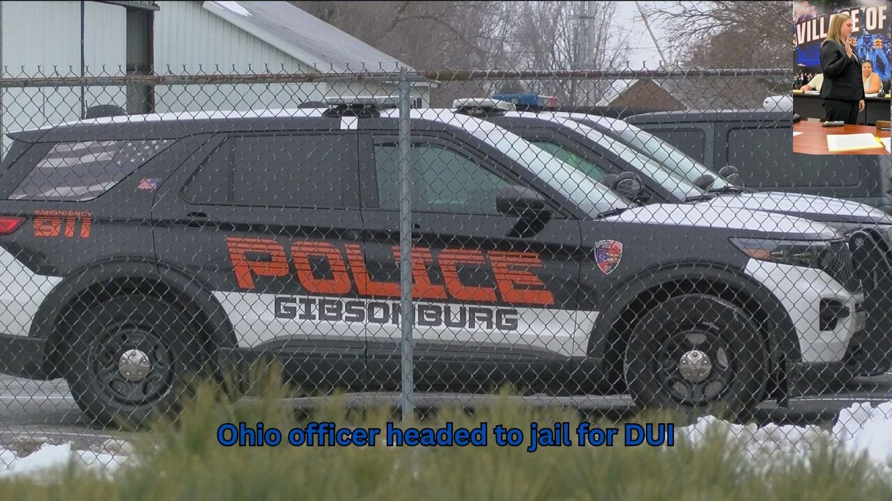 An Ohio officer goes to jail after getting caught driving drunk