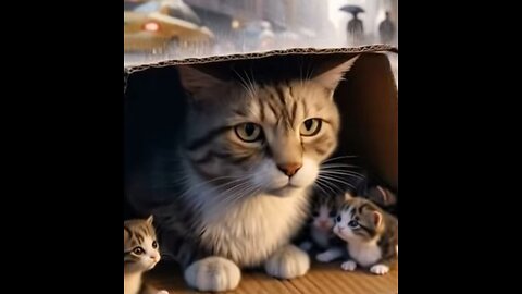 Kitten in a box