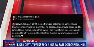 BIDEN DEPUTY PRESS SECY ANDREW BATES ON CAPITOL HILL