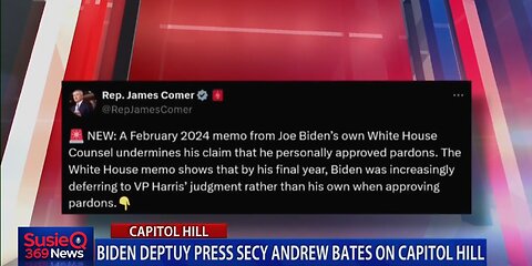 BIDEN DEPUTY PRESS SECY ANDREW BATES ON CAPITOL HILL