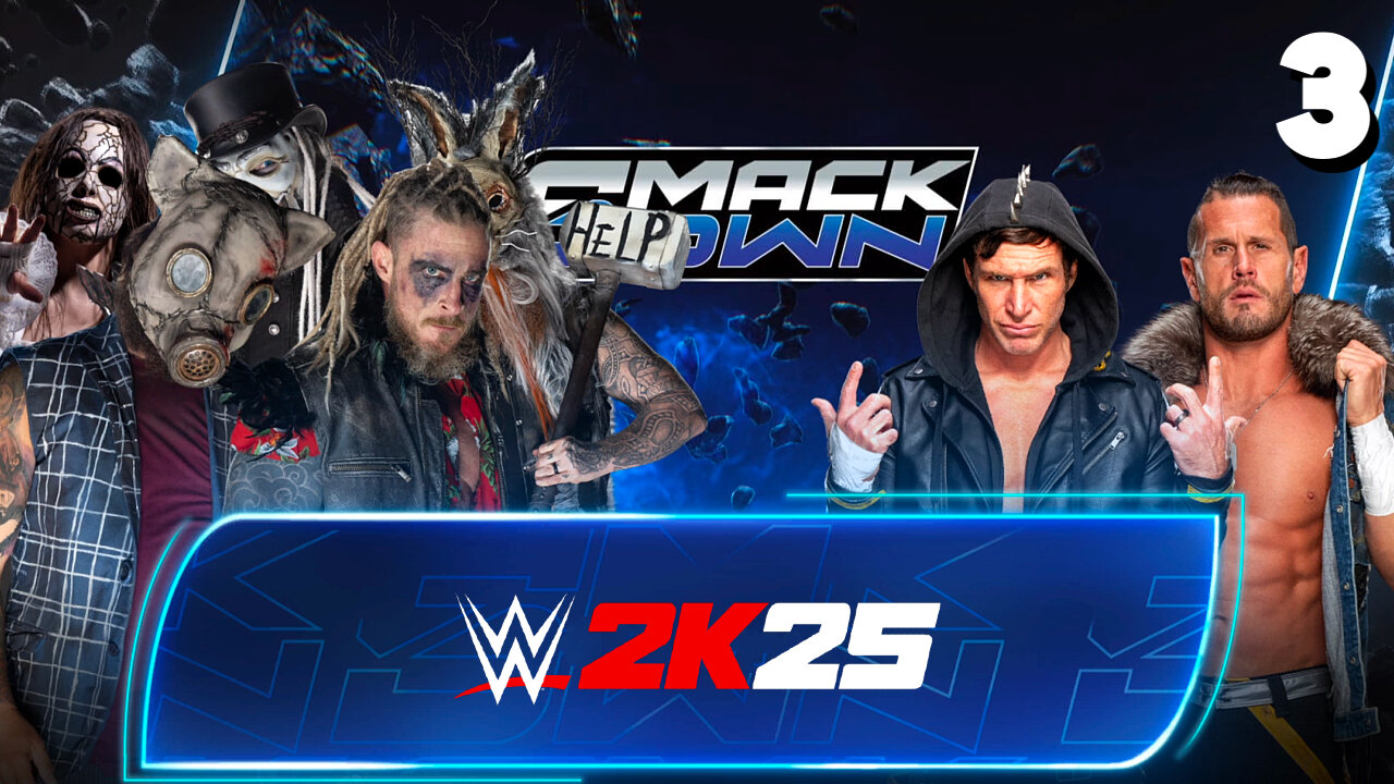 WWE 2K25 Smackdown June 13th 2025 - Match 3: First team down!