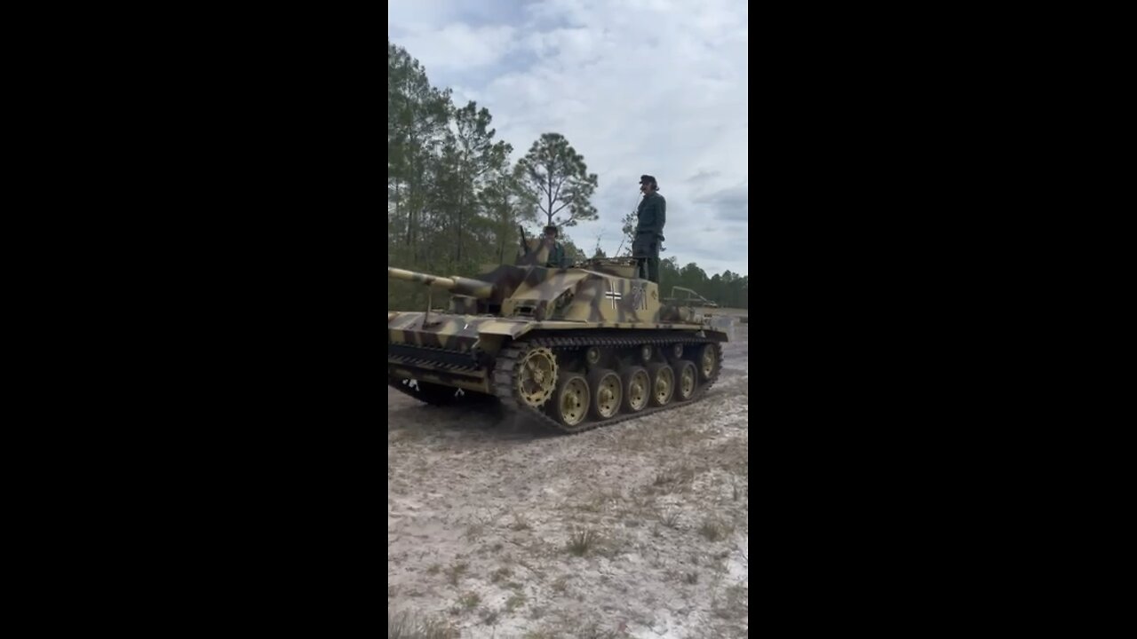 Stug III replica on the move