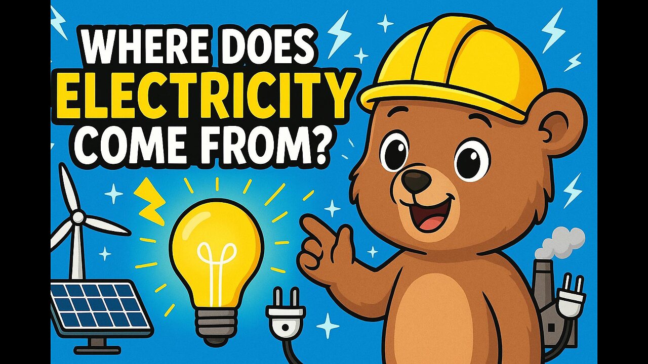 Where Does Electricity Come From? | Curious Cub Kids Science